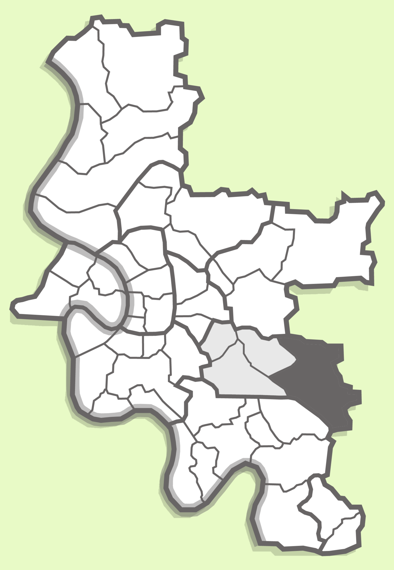 Karte Düsseldorf Unterbach