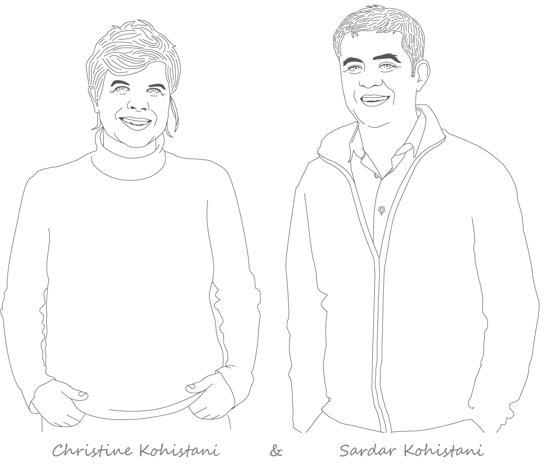 Christine und Sardar Kohistani, Gründer:innen von SAMIN